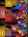 colored lanterns in new year